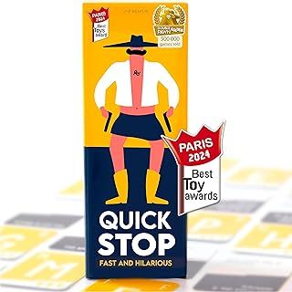 QUICKSTOP | Card Game for Family and Friends | Fast and Hilarious | 2-7 players | Party Game for Adults and Kids 10+ | 30 minutes Playing Time