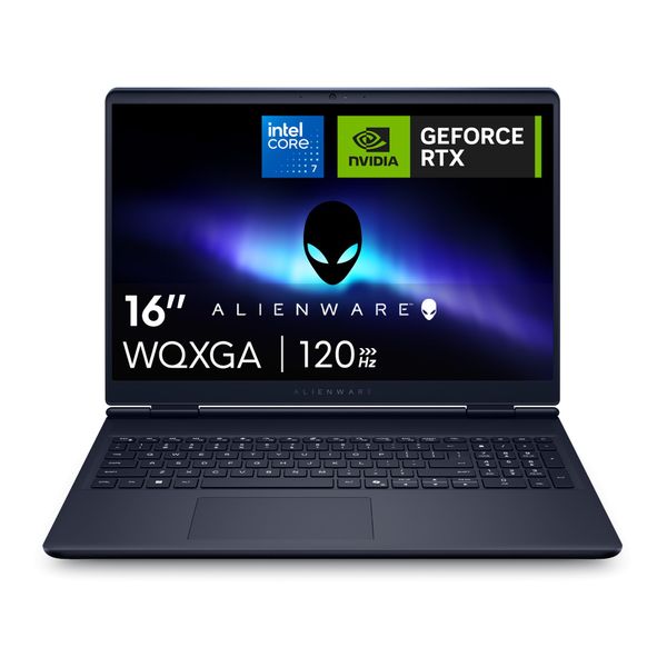 Alienware 16 Aurora Gaming Laptop AC16250 16" WQXGA 120Hz sRGB 100%, Intel Core 7 240H, NVIDIA GeForce RTX 5060, 16GB RAM, 1TB SSD, 3 Month Game Pass, W11H, UK Keyboard - 1 Year Alienware Care