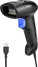 NetumScan USB 1D barcode scanner, wired handheld CCD barcode reader, support screen scanning UPC barcode reader, suitable for warehouses, libraries, supermarkets