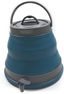 SAMMART 12.5L Portable Water Carrier,Collapsible Water Container, Emergency Cube Water Carrier, Outdoor Water Storage for Camping Hiking Climbing Backpacking (Deep Blue)