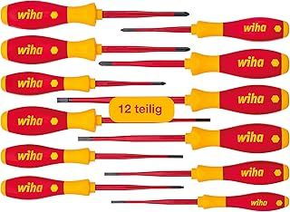 wiha 3201K12 SlimFix 12pc VDE Screwdriver Set, Red Yellow