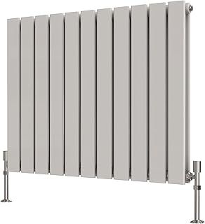 Radbliss Horizontal Flat Panel Radiator 600x748mm White Double Design RAD Central Heating