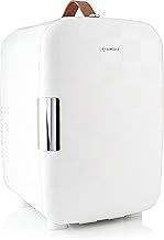 Pro15 Luxury Mini Fridge Cooler | Compact 15L Portable Small Fridge 12v & 240v | Efficient Quiet Cooling System | Ideal for Bedroom, Office, Beauty & Car (Chequer White)