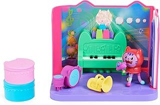 Gabby’s Dollhouse, Groovy Music Room with Daniel James Catnip Figure, Accessories, 2 Furniture Pieces and 2 Surprise Accessories, Kids’ Toys for Ages 3 and above