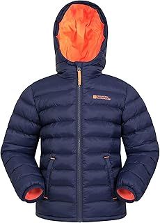 Mountain Warehouse Seasons Padded Kids Puffer Jacket - Water Resistant & Lightweight Insulated Rain Coat, Boys & Girls - Great for Spring Summer, School or Travelling
