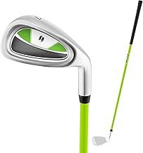 COSTWAY Junior Practice Golf Club, 8-10 Years Children Golf Putters Right Hand with Fiberglass Shaft & Headcover, Individual Golf Driver for Boys and Girls