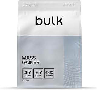 Bulk Mass Gainer, Protein Shake for Weight Gain, Chocolate, 1 kg, Packaging May Vary