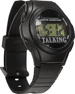 Aidapt Talking Large Digits Waterproof Watch with Loud Clear Easy to Understand Voice, Daily Alarm and Adjustable Strap for Visually Impaired and Blind Users