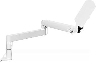 Elgato Wave Mic Arm Pro White - 360° Rotatable Low Profile Gas Spring Microphone Arm, Works with Elgato Mics/Shure SM7B/HyperX QuadCast/Rode/Blue Yeti & more – For Broadcasting/Podcasting/Streaming