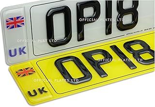 2x3D Gel Badge with UK Union Jack Flag for Number Plates - Valid for driving in EUROPE
