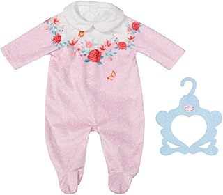 Baby Annabell Romper Pink - To Fit 43cm Dolls - Set Includes Supersoft Pink Romper and clothes hanger - Suitable for children aged 3+ years - 706817