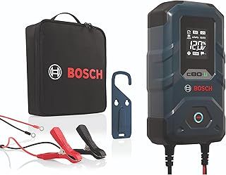 Bosch C80-Li Battery Charger - 15 Amps with Trickle Function - For 6V/12V Lead-acid, AGM, EFB, GEL, SLI and 12V Lithium (LiFePO4) Batteries, Comes with a UK Style Plug