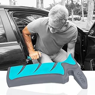 Vive Car Assist - Vehicle Support Handle - Standing Mobility Aid Tool for Elderly - Safety Door Handle AutoCane - Portable Grab Bar for Seniors and Handicapped (Teal)