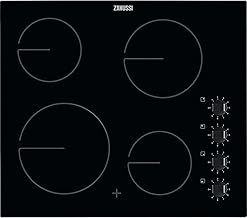 Zanussi 60cm 4 Zone Ceramic Hob with Knob Controls