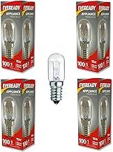 4 Fridge Bulb 15W E14 SES Replacement Appliance Small Screw Lamp Bulb Warm White