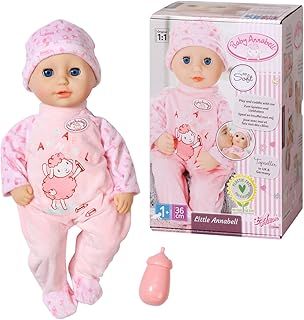 Baby Annabell 706466 Little Annabell-36cm Soft Bodied Pretend Feeding-Suitable for Children Aged 1+ Years-Perfect Toddlers-Includes Doll, Bottle and Outfit-706466