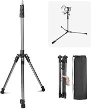 Light Stand 2m/78in, Portable Light Stand with 1/4" Thread, Reversible Folding Photography Tripod for Webcam Camera Reflector Softbox Photo Video Shooting