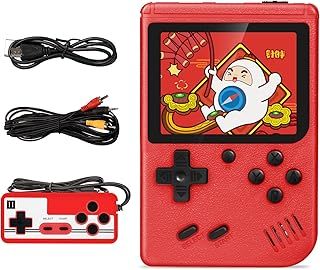 Retro Game Console, Handheld Game Console with 500 FC Games, Hd Screen and Rechargeable Battery, Support for Connecting TV and 2 Players