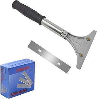11pcs Wallpaper Stripper, Wallpaper Scraper, Wall Paper Steamer Stripper, Wallpaper Steamer, Scraper Tool, Floor Scraper, Scraper, (Cleaning Knive*1+Blad*10)