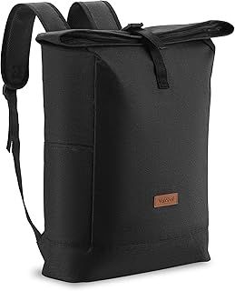 VonShef Roll-Top Cooler Backpack, 26L Insulated Picnic Backpack with Padded Shoulders & Removable Cooler Insert, Water-Resistant Rolltop Cool-Bag, Large Rucksack