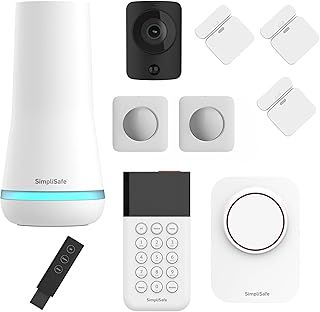 SimpliSafe 10 Piece Wireless Home Alarm System (3rd Generation) with Motion Sensor, HD Security Camera and Outdoor Siren - Home Security Systems with Optional Monitoring and No Contracts