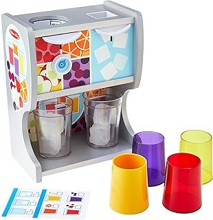 Melissa & Doug Drinks Dispenser Toy | Wooden Pretend Play Toy | Role Play Shop | Wooden Playset for Kids | Kids Toy Juice Dispenser | Toy Play Kitchen Accessories | Picnic Toy