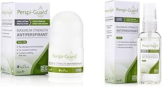Perspi-Guard Maximum Strength Antiperspirant Roll-On - 30ml & Maximum Strength Antiperspirant Spray, Strong Deodorant for Excessive Sweating & Unscented (50ml)