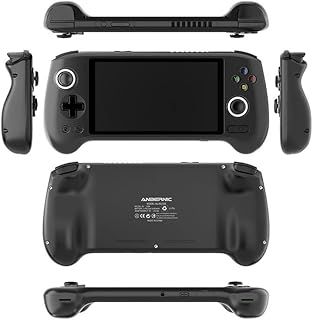 RG556 Handheld Game Console, 5.48-inch AMOLED Screen Android Retro Video Gaming Player for Adults Kids Boys, 4+128G+128GB TF Card 4000+Games (Black)