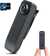 Mini Body Camera 2024 Upgrade 1080P HD Portable Bodycam with 64GB Card, Night Vision and Motion Detection 6H Auto Overwrite 1000mA for Cycling Home Office Security