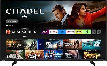 Toshiba 55QF5D53DB QLED 4K Smart Fire TV, TRU Picture Engine, Ultra HD, HDR10, Freeview, Disney+, Prime, Netflix, Dolby Vision & Atmos, Sound by Onkyo, Alexa, HDMI 2.1, Bluetooth, Airplay