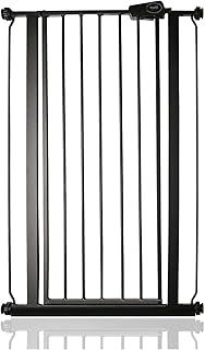 Safetots Extra Tall Narrow Metal Safety Gate Pressure Fit, 68.5cm - 75cm, Matt Black, 104cm in Height, Extra Tall Stair Gate, Tall Baby Gate, Easy Installation