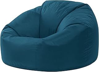 Bean Bag Bazaar Outdoor Bean Bag, Aqua Blue, Water Resistant Fabric, Large Beanbag with Filling Included, Floor Chair, Garden Chair, Outdoor Seating, Garden Furniture