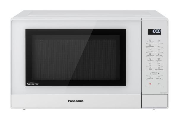 Panasonic NN-ST45KWBPQ Microwave Oven, 32 Litres, 1000W, Turntable, Easy Operation LCD, Touch Control Panel, 21 Auto Programs with Junior Menu (Puree & Porridge) LED Interior bulb, White