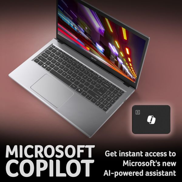 Acer Aspire Go 15 AG15-21P Laptop - AMD Ryzen 3 7320U, 8GB, 128GB SSD, Integrated Graphics, 15.6" Full HD, Windows 11, Silver