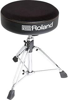 Roland Rdt-R Drum Throne - Round Drum Throne, Durable Commercial-Grade Materials & Simple Height-Adjustment Collar