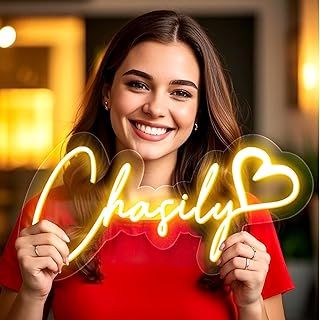 Custom Neon Sign Led Neon Lights Signs Personalized Gifts for Girls Boys Birthday Kids Bedroom Accessories Home Decorations for Wall Led Signs Personalised Neon Name Signs Bar Shop Window