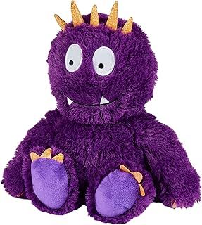 Warmies Purple Monster Weighted Teddy, Hot or Cold Plush Toy Slightly Scented with French Lavender, Fully Heatable Heat Pad for Anxiety and Relaxation
