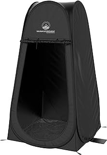 Portable Pop Up Pod- Instant Privacy, Shower & Changing Tent- Collapsible Outdoor Shelter for Camping, Beach & Rain with Carry Bag by Wakeman Outdoors