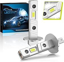 H1 LED Headlight Bulbs,16000LM 6500K Cool White,H1 Headlight for Car High or Low Beam Conversion Kit,IP68 Waterproof Plug and Play,2 H1 Headlight Bulbs