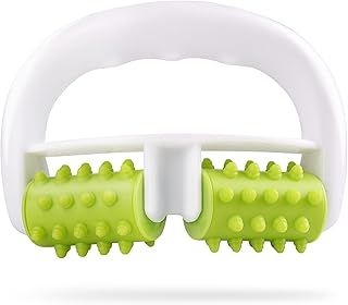 Cellulite Massager, Anti Cellulite Massage Roller for Muscle Soreness and Remove Cellulite, Body Roller Brush for Shoulder, Arms, Buttocks, Back, Abdomen, Legs and Calves – Green/White
