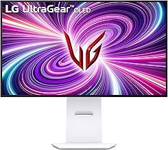 LG UltraGear OLED Gaming Monitor 32GS95UV-W, 32 inch UHD, Dual mode 4K: 240Hz / FHD: 480Hz, 0.03ms Response Time, NVIDIA G-Sync & AMD FreeSync Premium Pro, 7W Stereo speakers, DisplayPort, HDMI 2.1