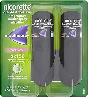 Quickmist Mouthspray Duo Pack, 1 mg, Cool Berry (Stop Smoking Aid)