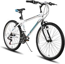 Hiland 24 26 inch Mountain Bike for Men Women, 21 Speeds High-Carbon Steel Frame, Sport Cycling MTB Bicycle for Adult