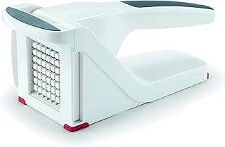 Zyliss Potato & Vegetable Chipper, Manual Handheld Cutter and Slicer for Potatos Vegetables, Plastic/Stainless Steel, White, Dishwasher Safe