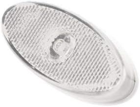 Oval LED Front Marker Light, Lamp, Trailer, White, Fits Ifor Williams, 12/ 24v, Maypole