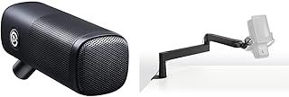 Elgato Wave DX with Mic Arm Low Profile, Fully Adjustable with Cable Management, Dynamic XLR Microphone, speech optimised for Podcasting, Streaming, No Signal Booster Required, any Interface, PC/Mac