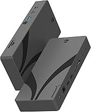 SABRENT Thunderbolt 4 Dock (14 in 1) 40Gbps Thunderbolt Dock, 60W via TB4 Host PD Charging, Laptop Docking Station Supports Dual Displays 8K@60Hz/4K@144Hz, GbE, Audio & SD/TF Card Reader (DS-T4MF)