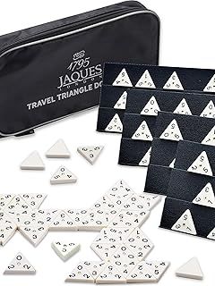 Jaques of London Triangle Dominoes Game | Perfect Traditional Family Games including Triangle Domino Tiles and Travel Zip Case | Quality Board Games | Since 1795…
