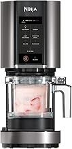 Ninja CREAMi Ice Cream Maker & Frozen Dessert Maker with 3 Tubs, 7 Programs, Makes Ice Cream, Gelato, Sorbet, Smoothie Bowl, Milkshakes and more, Black/Silver, Makes 1.4L of Ice Cream, NC300UK
