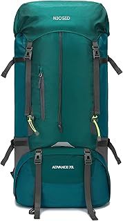 Nicgid 70L Lightweight Hiking Backpack Foldable Multi-Functional Travel Bag Water Resistant Casual Camping Rucksack for Men Women Outdoor Sport Mountain